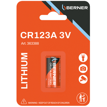 Batterij BERNER 3 V CR123A