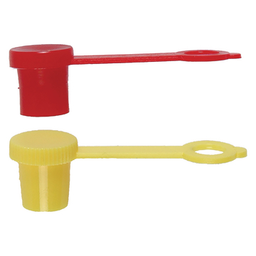 Protection cap for grease nipple red with hanger