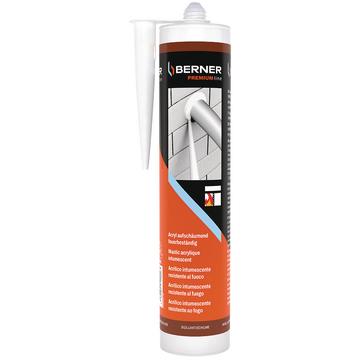 Fire resistant intumescent acrylic Premium 300 ml white