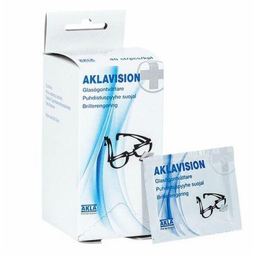 Rengjøringsservietter AKLAvision for briller 40stk