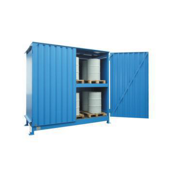 Gefahrstoff-Regalcontainer, max. 20x200l Fass, stehend