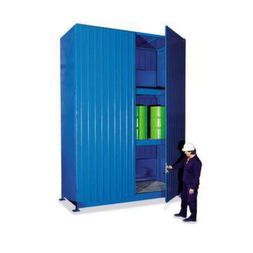 Gefahrstoff-Regalcontainer, max. 30x200l Fass, stehend