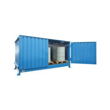 Gefahrstoff-Regalcontainer, max. 20x200l Fass, stehend