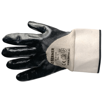 Pletená rukavice s modrým nitrilovým povlakem vel. 9
