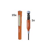 15er-Pack LED-Lampe Pen Light inkl. Megapro