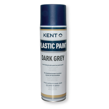 Plastic paint KENT mörkgrå 500 ml