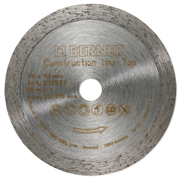 Deimantinis diskas ConstructionLine TOP 76x10mm