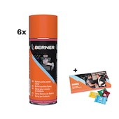 6er-Pack Batteriepol-Fettspray inkl. Schokolade 