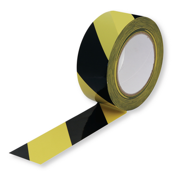 Bodenmarkierungsband schwarz/gelb, 33 m x 48 mm