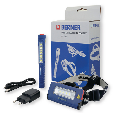 Berner 335506 LED Professionell Stirnlampe Akku Taschenlampe Via Usb-Anschluss 