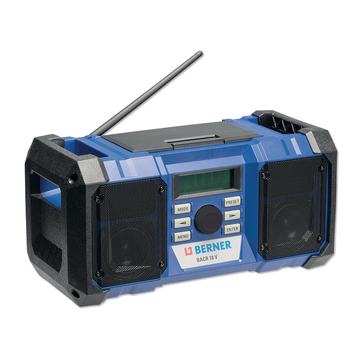 Radio sans fil BACR 18 V DAB+, avec prise secteur