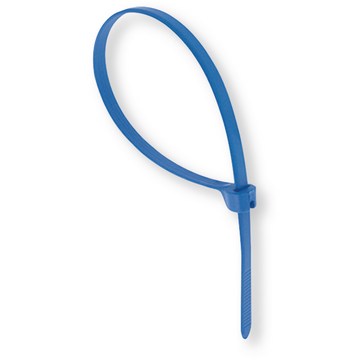 Attache de câble bleu détectable
Polyamide (nylon), Polypropylène (PP)