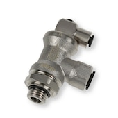 Raccord stop-verin métallique mâle BSP cylindrique D10x3/8