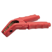 Battery clamp red 45° curved