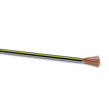 Cable de instalación negro/amarillo, sección 0,75 mm², longitud 100 m
