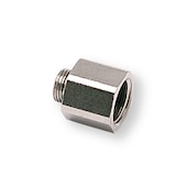 Grossisseur mâle-femelle laiton nickelé cylindrique 1/8