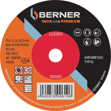 Disc de tăiat INOXline Premium ? 76x1,0x10 mm