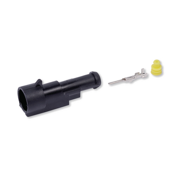 Kit connecteur étanche porte-languette, 1 voie, 1-2 mm²