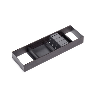 Emuca Porte-couteaux Orderbox pour tiroir, 150x470 mm, Gris anthracite