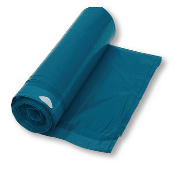 Sacos de lixo azul com cordão 120 L