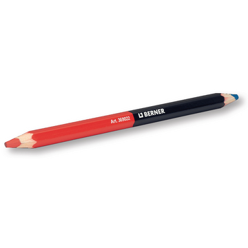 Crayon double mine rouge-bleu
