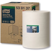 Tork heavy-duty cleaning cloth, 1ply, white, 280 sheets