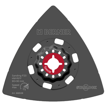 Starlock triangle de ponçage carbure P20 90 mm
