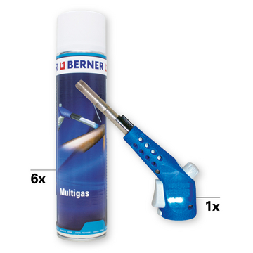 Berner Jet Startpaket inkl. en propanbrännare och två Multigasflaskor