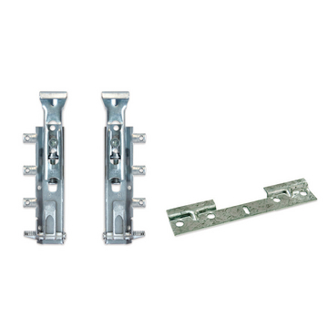 Ferrure suspension invisible modules hauts Levelup1 avec platine, Zingué