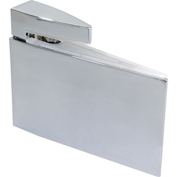 Support  étagère  bois/verre, épaisseur 8 - 40 mm, Gris métallisé, 2 ut.