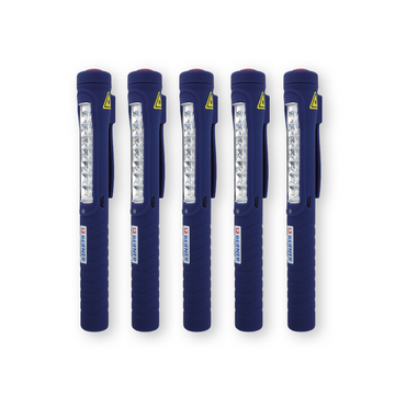 Paket Pen Light LED 7+1 x 5st inkl laddare USB och adapter 12V