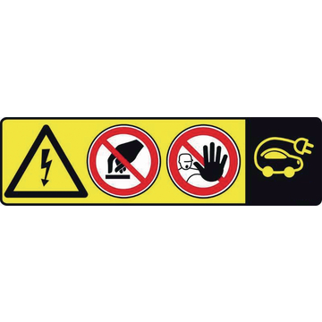 Warning sign E-Mobility 