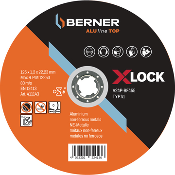 Disc de debitat ALUline Top X-LOCK 125x1.2 mm