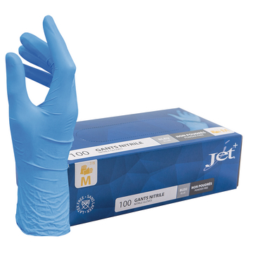Disp. gloves Nitril blu