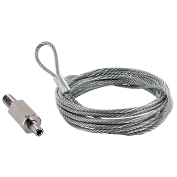 Cable con bucle ( 1 m / Ø2,5 mm /82 Kg ) y bloqueo axial roscado
