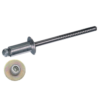 Blind rivets, flat head, stainless steel A2_A4/stainless steel A2_A4