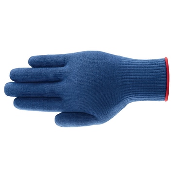 Sous-gants, EN 420, EN 388, Coton 100%, bleu foncé, Taille unique