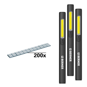 Paket Klebegewicht Zink 60gr + Penlight Premium