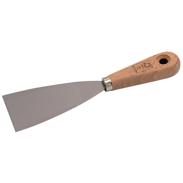 Couteau peintre manche bois largeur 2 cm