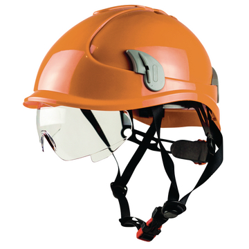 Safety climbing helmet orange