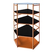 BERA® Module corner shelf system 0,77x2m - 2m height