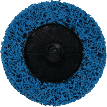 Nylon cleaning disc with quick fixation system