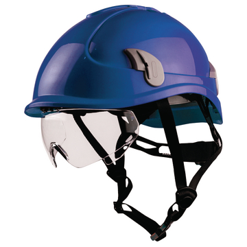 Safety climbing helmet blue