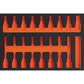 Empty Hard Foam Inlets with Socket, Inner-TX 1/2