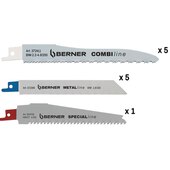 Jeu lames de scie sabre pour monteurs de fenêtres