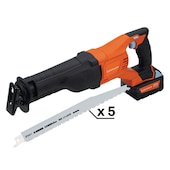 Kit Scie Sabre 18 V 5ah + lames