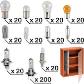 Présentoir & 400 ampoules 12V