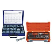 Pack coffret vis ecrous + cliquet