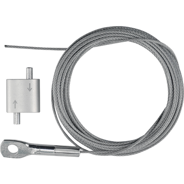 Cable con ojal ( 1 m / Ø1,5 mm /32 Kg ) y brida de bloqueo