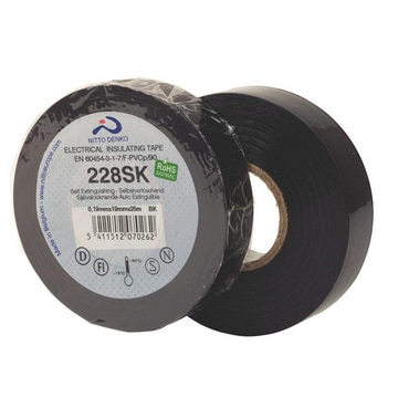 Elektrotape 228 19mm x 20m Sort PVC